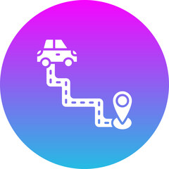 Driving Route Icon