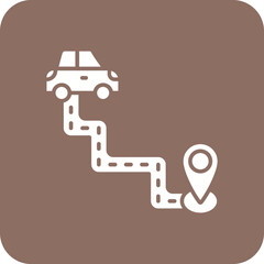 Driving Route Icon