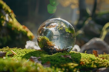 Eco-friendly ideas for incorporating a glass sphere into your garden: sustainable practices for protecting nature and the earth