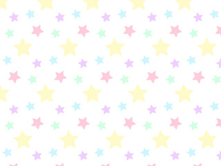カラフルなかわいい星のパターン背景