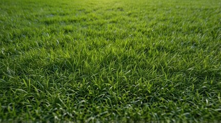 Obraz premium Agricultural Field of Green Blades