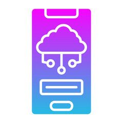 Mobile Cloud Icon