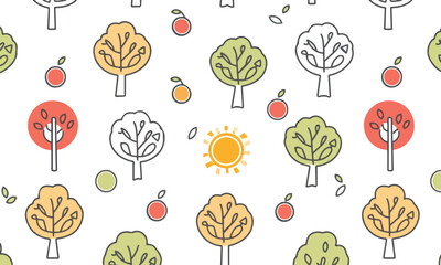 seamless pattern with leaves isolated vector design