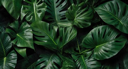 Fototapeta premium green leaves background