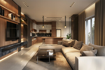 Fototapeta premium Interior Design for Living Spaces