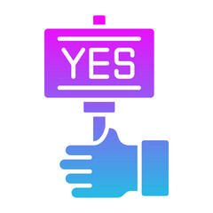 Vote Yes Icon