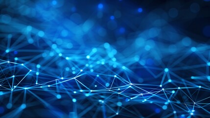 Technology Network Background.