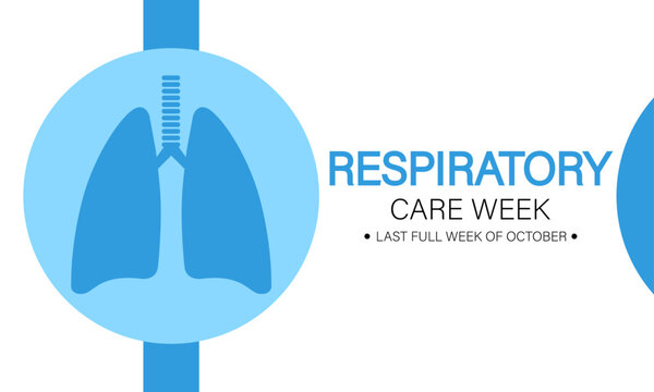 Respiratory Care Week  associated events can feature Respiratory Care Week related vector graphics, Respiratory Care horizontal banner template design.