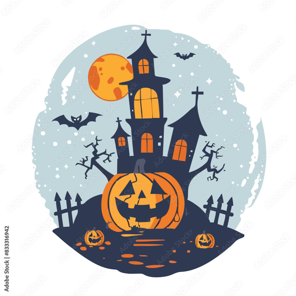 Wall mural Halloween T-Shirt Design