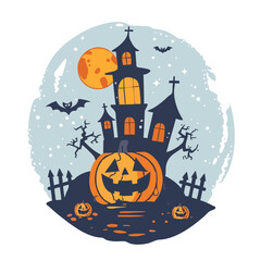 Fototapeta premium Halloween T-Shirt Design