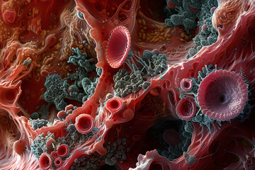 3d rendered illustration of a red cells