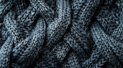 Detailed texture of knitted fabric.

