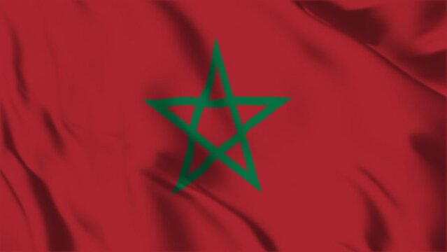 Morocco Waving Flag Hight Quality , For Youtube and Other Social Media Use