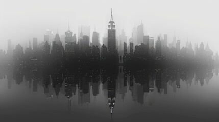 Fototapeta premium Shadows in the Mist. Generative AI