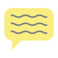 Chat Vector Flat Icon Design