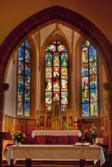 Fototapeta premium Hunawihr church altar