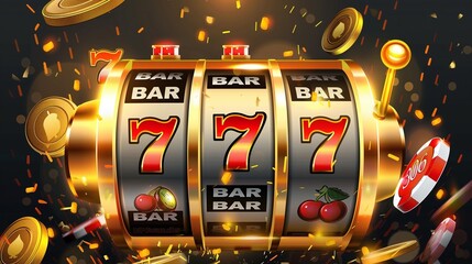 Gambling, machine, roulette casino three sevens, gambling game