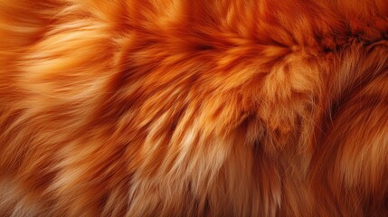 A texture of orange soft fur.