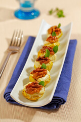 Stuffed baby pumpkins.