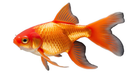 a goldfish with a black background