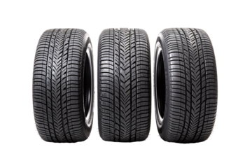 a row of tires with treads
