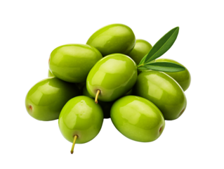 a pile of green olives