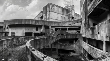  French Renaissance, Western Asian architecture, brutalism, panoramic photo design
