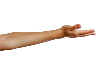 Fototapeta premium Hand Pointing to Something on a Transparent Background