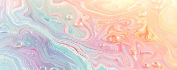 In this abstract background Soft pastel colors and swirling patterns create a calm and elegant design.