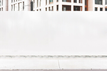 Street Outdoor Hoarding Poster City Mockup Template © Print