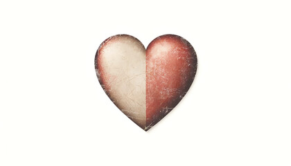 Fototapeta premium Heritage, Vintage, Old School, Classic, Retro, Antique Style heart, Background, paper, texture 