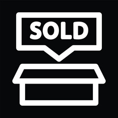 vSold Sign Icon