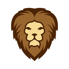 Elegant and dignified lion head logo design