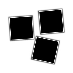 Photo frames. Blank photo collage template made of many parts. Eps 10