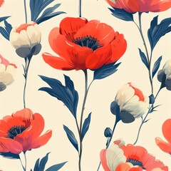 seamless pattern background of a flowers