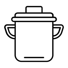Pot icon. outline icon