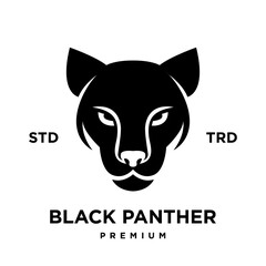 black phanter icon logo design vector illustration