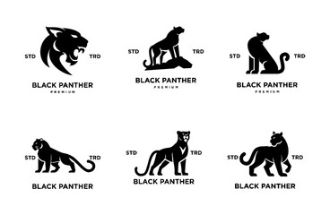 black phanter icon logo design vector illustration