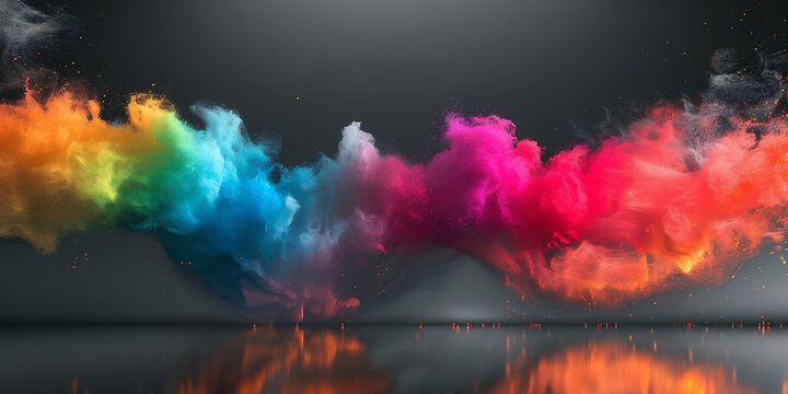 multi color smoke background