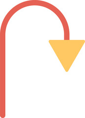 Arrow Pointing Down Vector Icon