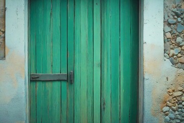 old wooden door