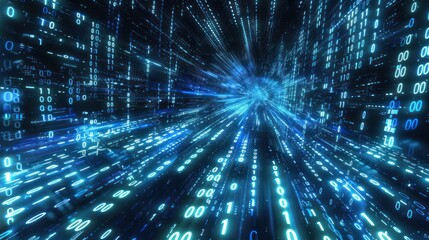 Obraz premium Computer technology-themed background