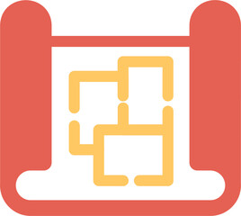 Obraz premium Blueprint Vector Icon