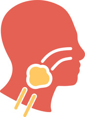 Throat Cancer Vector Icon