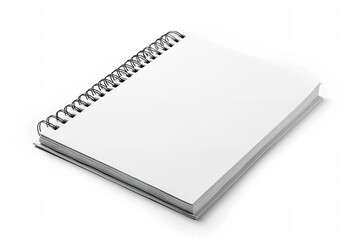 White, stand-alone notebook Background of a blank book organizer. Generative Ai