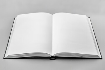 White, stand-alone notebook Background of a blank book organizer. Generative Ai