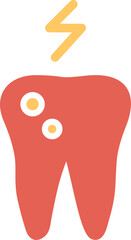 Toothache And Plaque Vector Icon