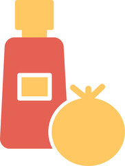 Obraz premium Tomato Ketchup Vector Icon