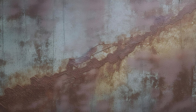 Grunge metal background or texture with scratches and cracks. Generative ai