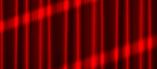 赤いカーテンとスポットライト、背景素材
